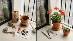 Como cuidar de gerânios para florirem meses na varanda, sem dramas